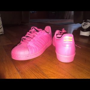 All pink adidas x Pharrell Williams